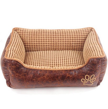 Suede Pet Bed with Blanket & Mat