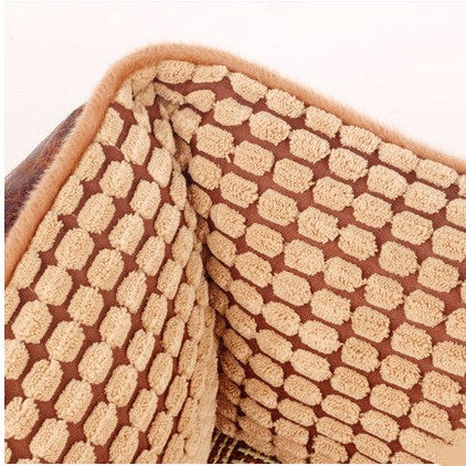 Suede Pet Bed with Blanket & Mat