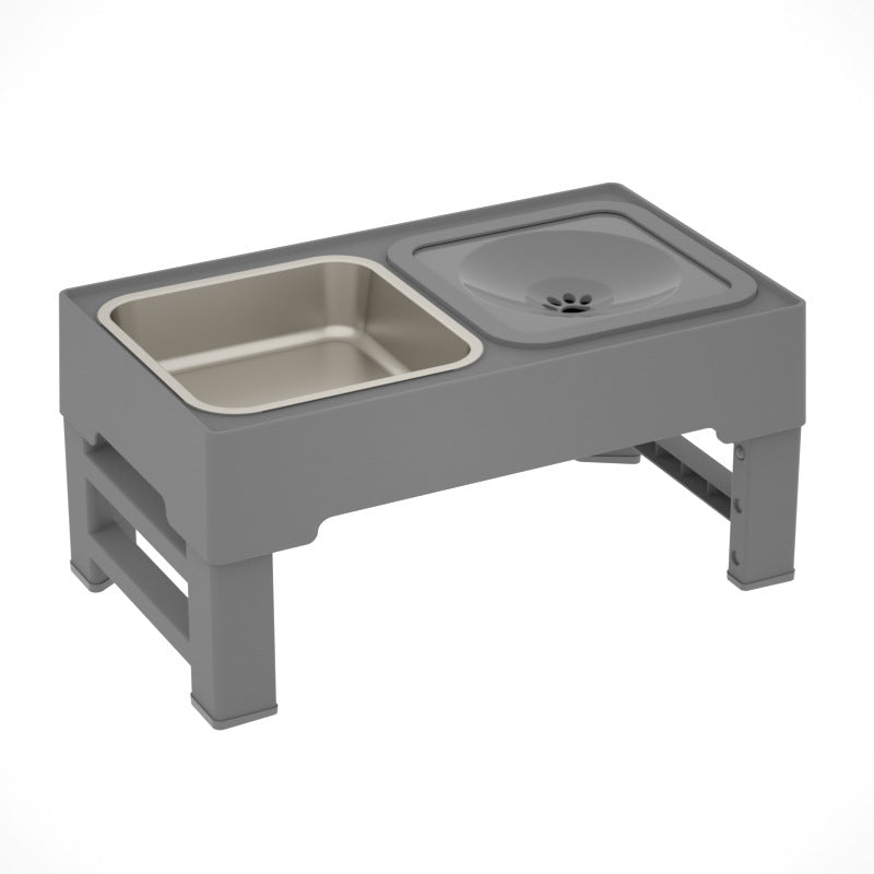Adjustable Elevated Dog Feeding Bowl Stand