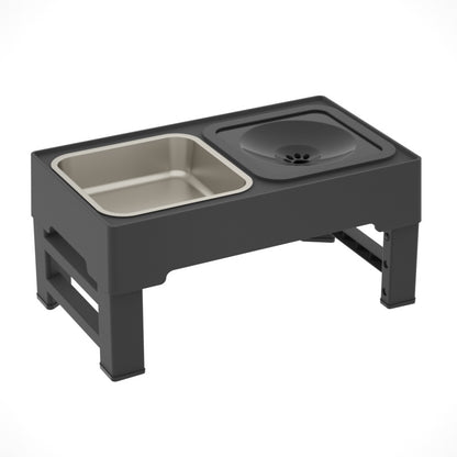 Adjustable Elevated Dog Feeding Bowl Stand