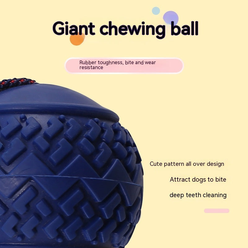 Interactive Dog Toy Ball with Rope