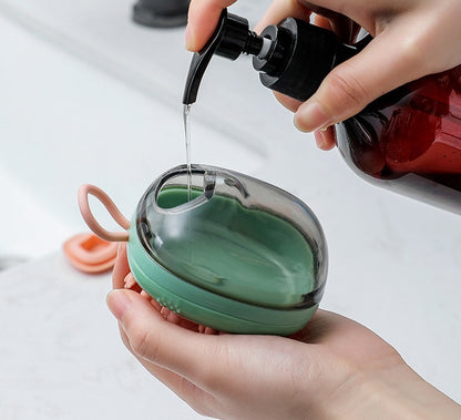 2-in-1 Pet Grooming Brush & Shampoo Dispenser