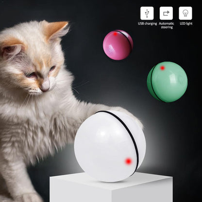 Interactive LED Laser Cat Toy Ball - Electronic Rolling Pet Enrichment